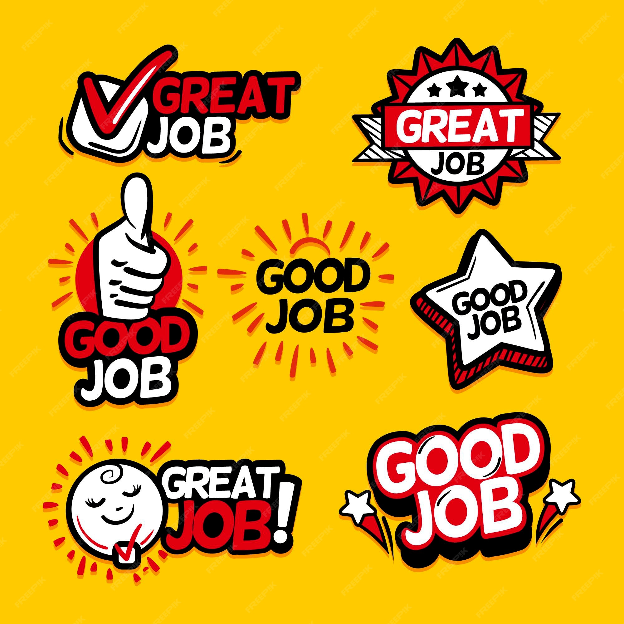 Good Job Sticker Images - Free Download on Freepik