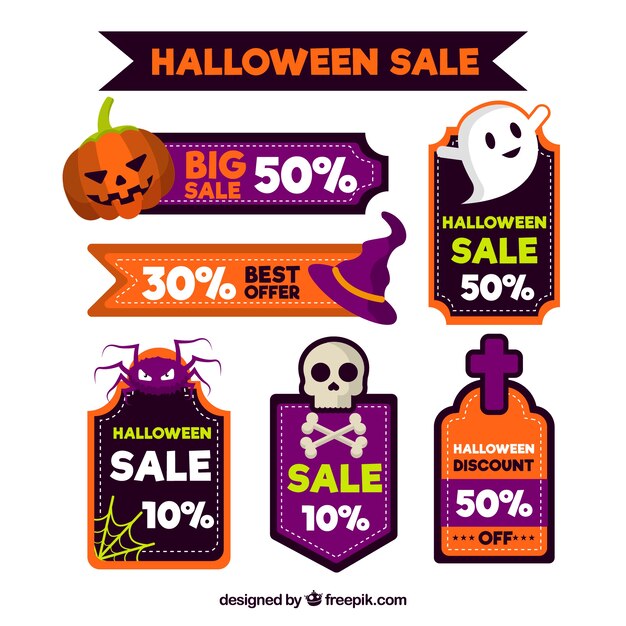 Pack of halloween discount stickers