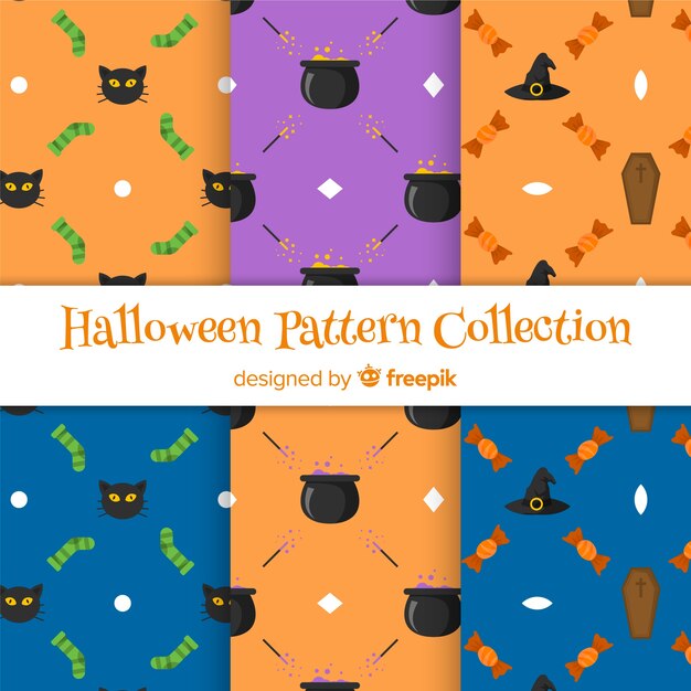 Pack of halloween patterns