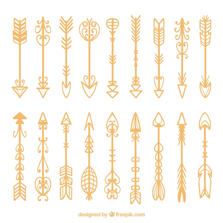 Free Vector pack of hand-drawn arrows