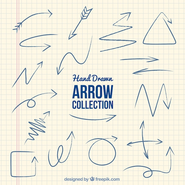 Pack of hand-drawn arrows