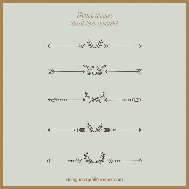 Free vector pack of hand drawn ornaments