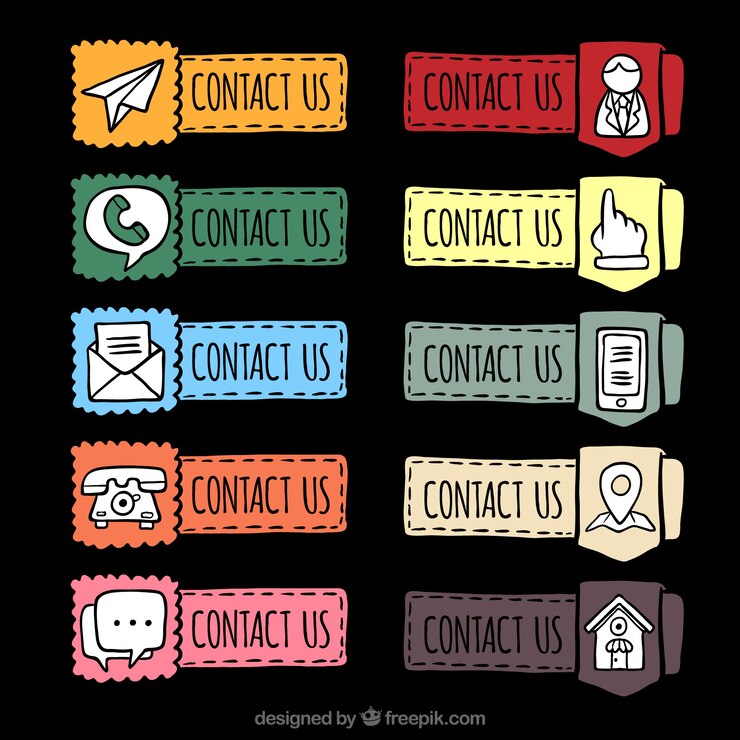 Free Vector pack of hand drawn web buttons