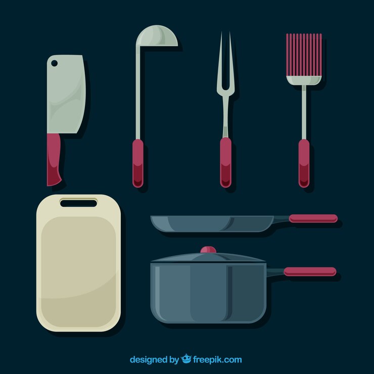 Free Vector pack of kitchen objects