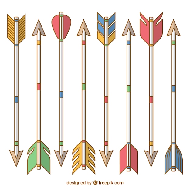 Pack of linear arrows