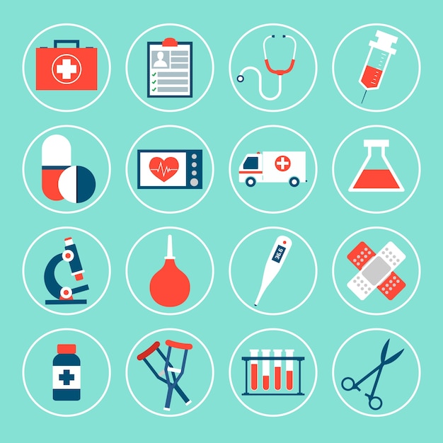 Free vector pack of medical icons