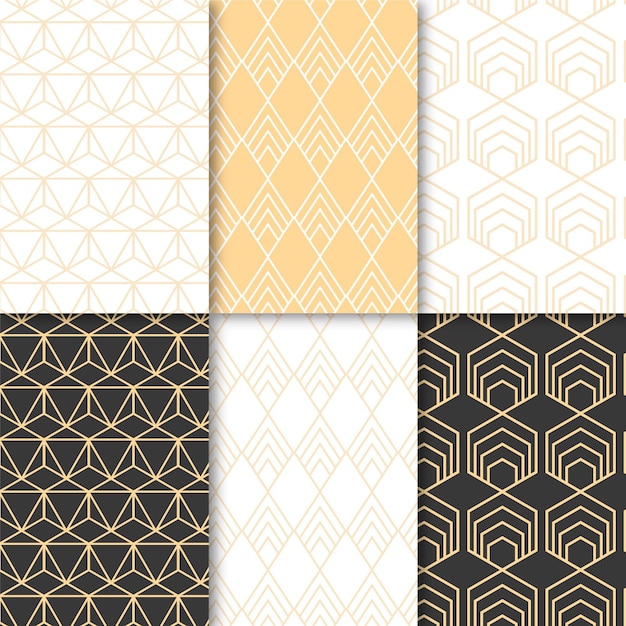 Pack of minimal geometric pattern