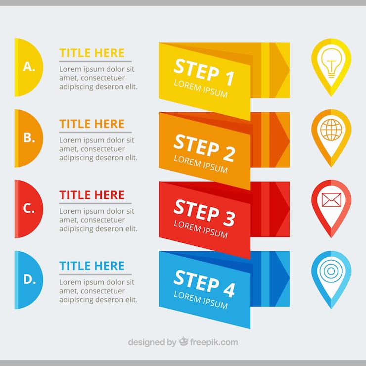 Free Vector pack of modern infographic banners