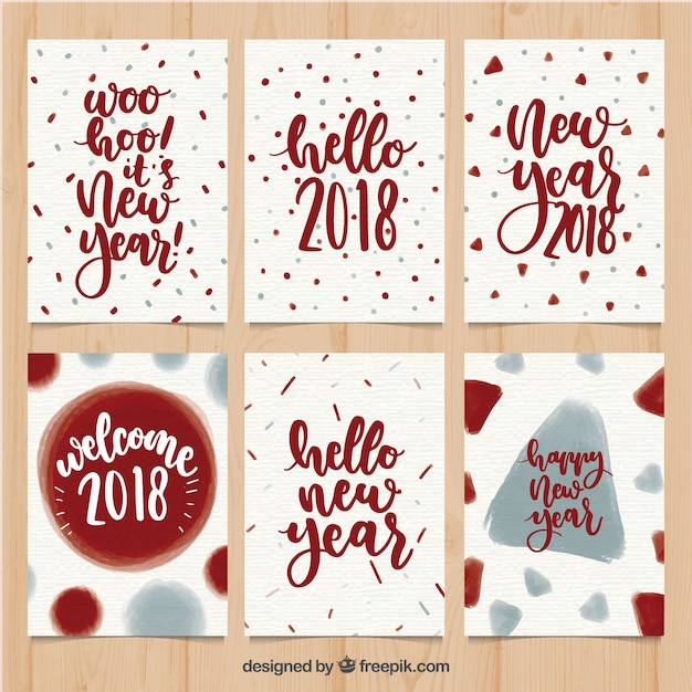 Pack of new year party cards