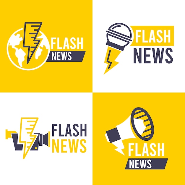 Free vector pack of news logos