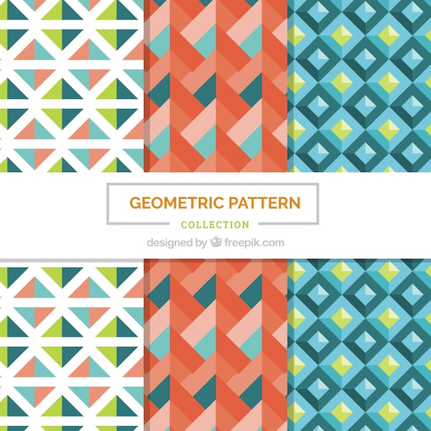 Pack of nice geometric decorative patterns