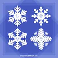 Free vector pack of nice snowflakes