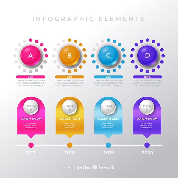 다채로운 infographic 요소 팩