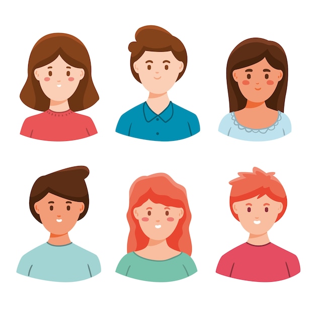 Pack of people avatars