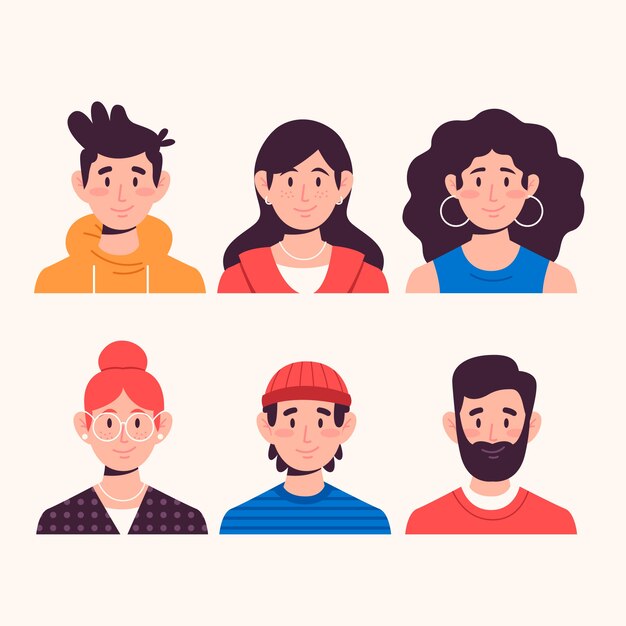 Pack of people avatars