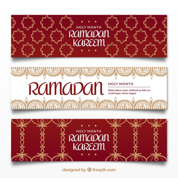 Пакет банданов ramadan с различными орнаментами