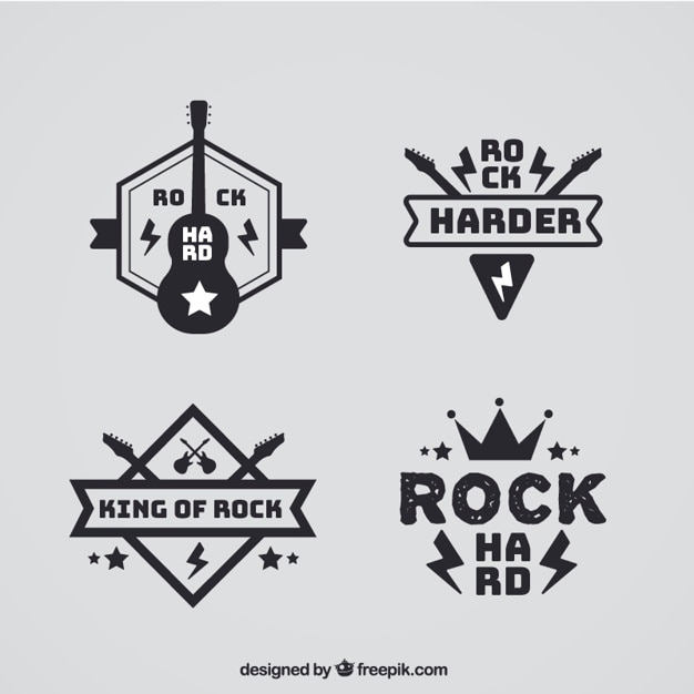 무료 Vector 바위 스티커 팩