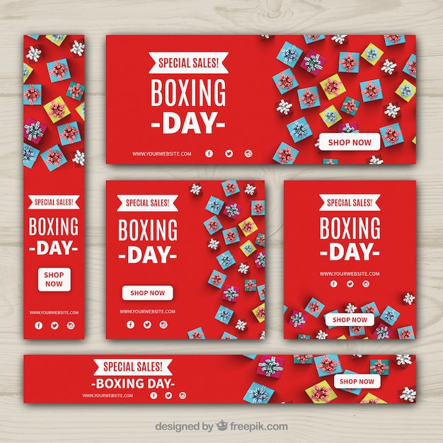 Pack of sale boxing day banners