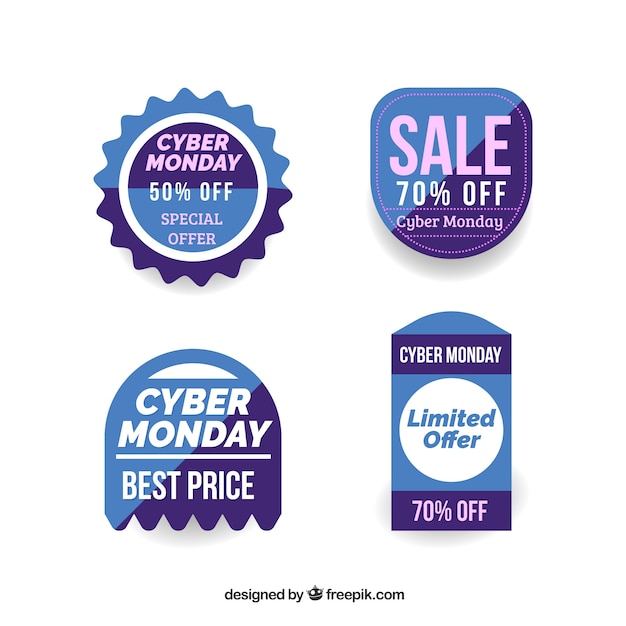 Pack of sale stickers cyber monday