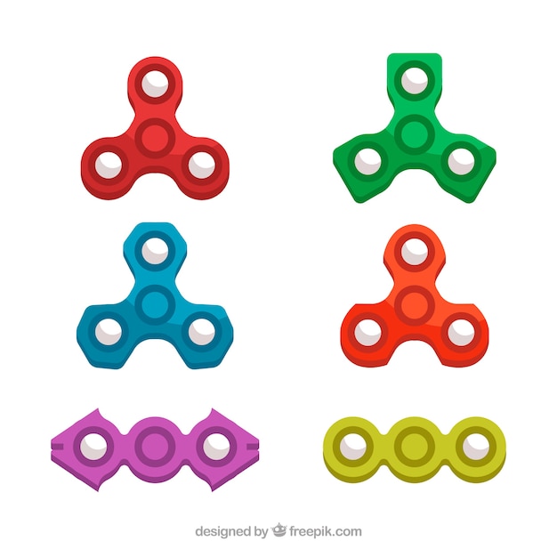 Free vector pack of spinners