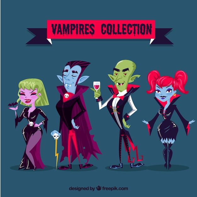 Pack of vampire characters