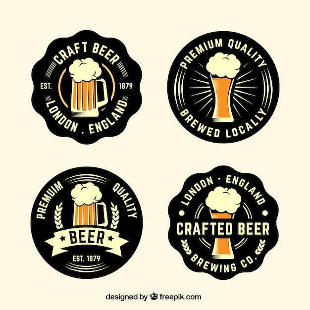 ビンテージビールステッカーパック