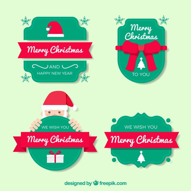 Pack of vintage decorative stickers