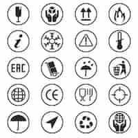 Free vector package box symbols set