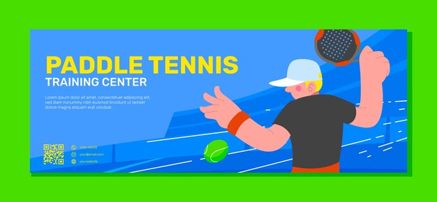 Paddle tennis template design