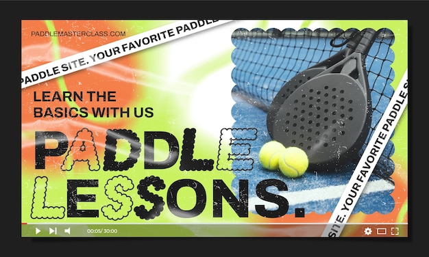 Paddle tennis youtube thumbnail