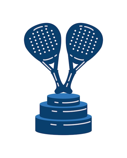 Free vector padel tennis trophy