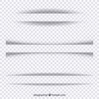 Free vector page dividers collection without background