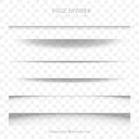 Free vector page dividers collection without background