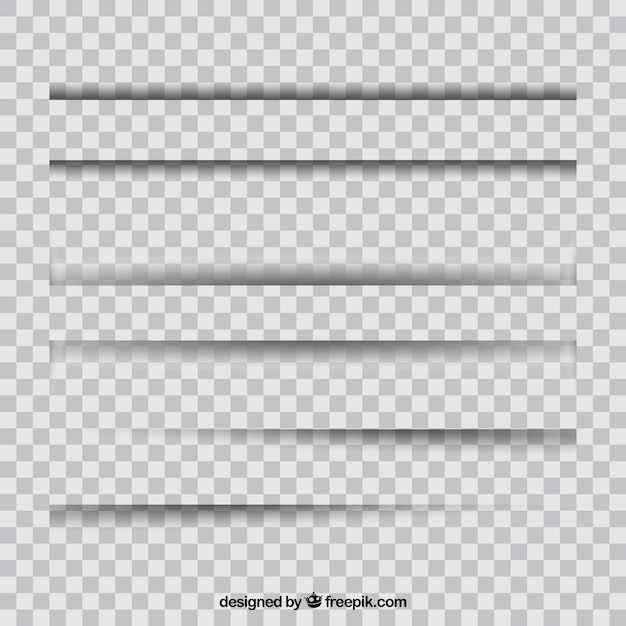 Page dividers collection without background