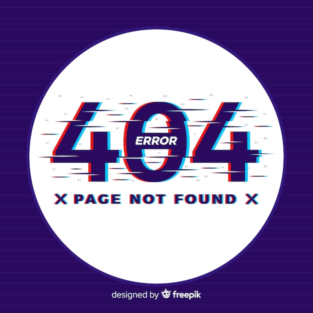 Page not found glitch background