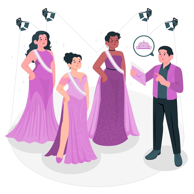 Pageant concept illustration