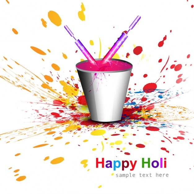 Paint bucket for holi festival