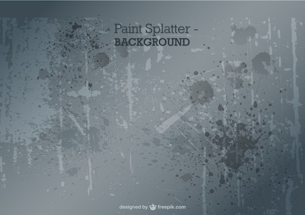 Paint splatter background in grey tones