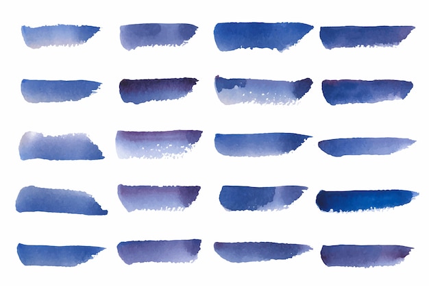 Free vector painted watercolor background vector in blue