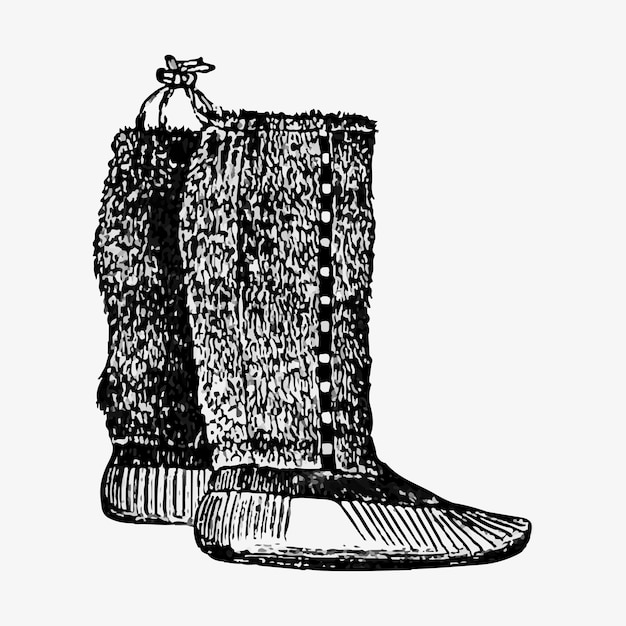 Pair of eskimo boots