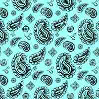 Free vector paisley bandana pattern