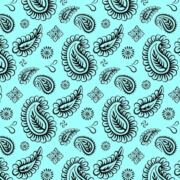 Paisley bandana pattern