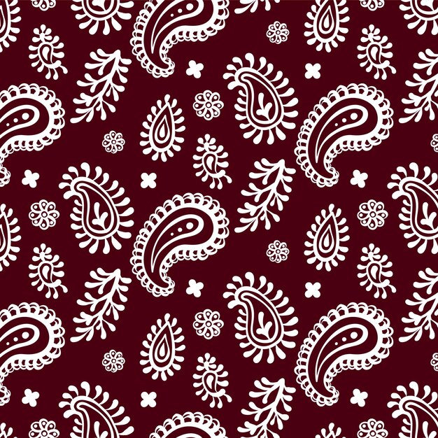 Paisley bandana pattern