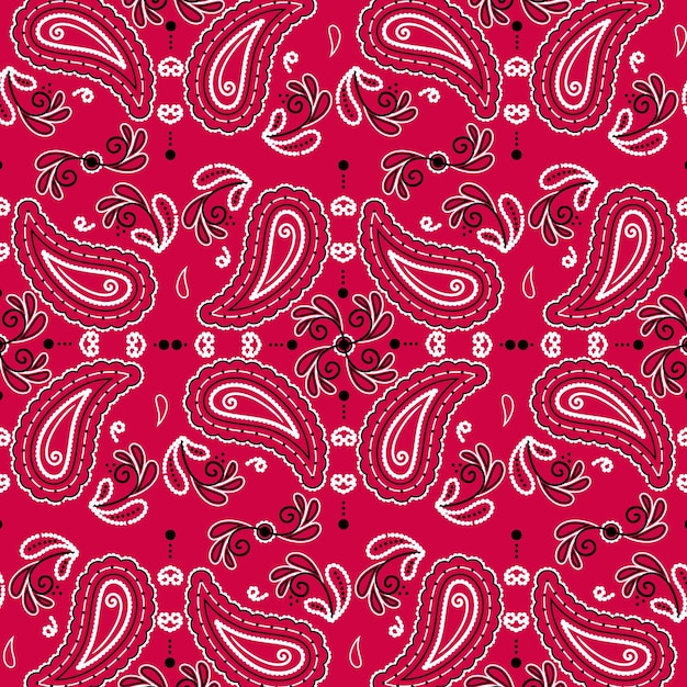 Free vector paisley bandana pattern