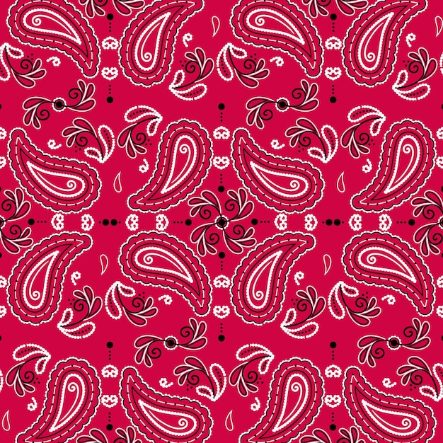 Free Vector paisley bandana pattern