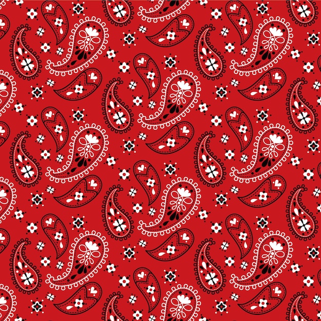Free Vector paisley bandana pattern