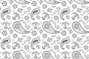 Free vector paisley bandana pattern