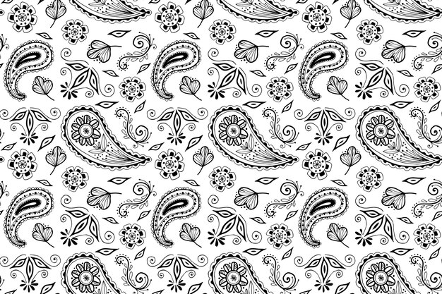 Paisley bandana pattern