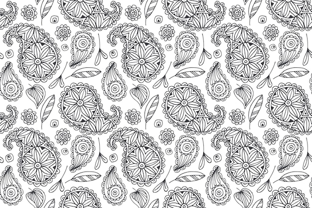 Paisley bandana pattern