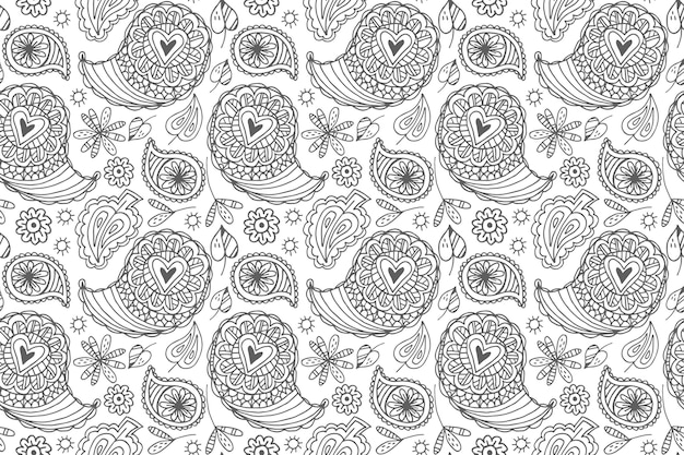 Paisley bandana pattern